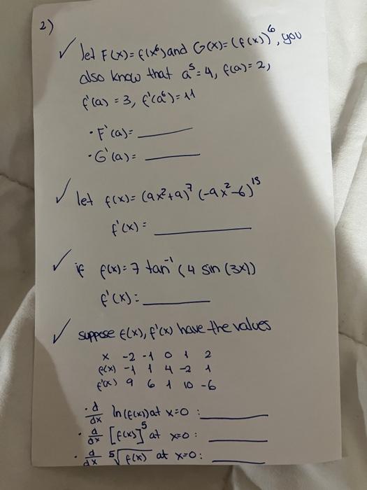 2 Let F X F X And X F X You Also Know That A 4 F A 2 F A 3 A 11 F A G A 1