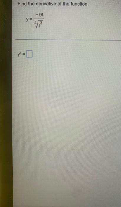 Find The Derivative Of The Function 5 F X 11x 8x1 5 F X X Help Me Solve This View An Example Find The Derivat 4