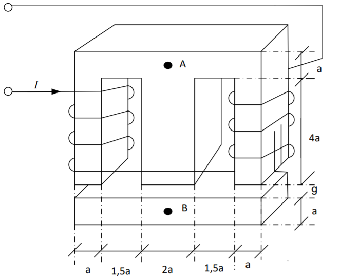Theme Electric Machines 3 The Laminated Steel Structure Is Composed Of 35 Sheets Of 0 35 Mm Thickness With A Factor F 1