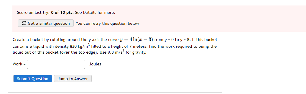 Score On Last Try 0 Of 10 Pts See Details For More Get A Similar Question You Can Retry This Question Below Create A 1