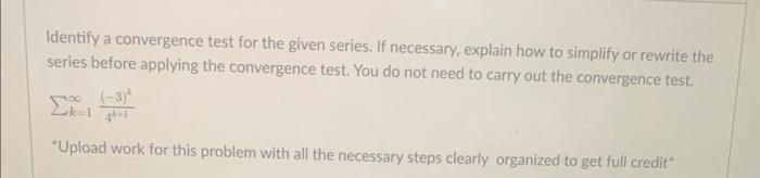 Use The Ratio Test Or Root Test To Determine Whether The Following Series Converge Absolutely Or Diverge 100 2 Uploa 2