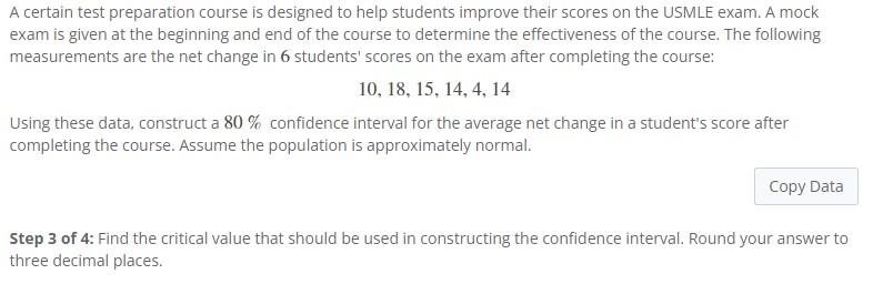 A Certain Test Preparation Course Is Designed To Help Students Improve Their Scores On The Usmle Exam A Mock Exam Is Gi 1