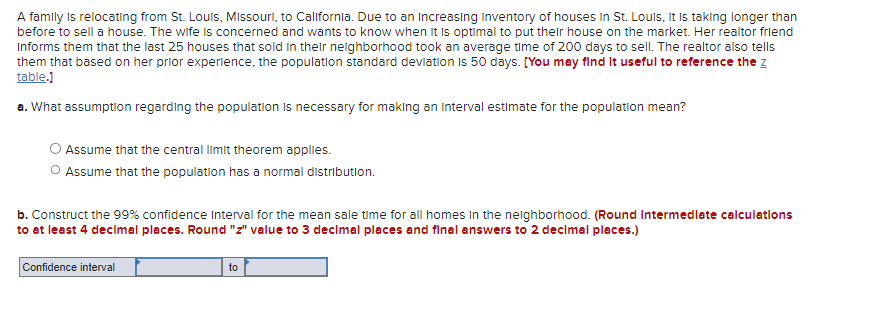 A Family Is Relocating From St Louis Missouri To California Due To An Increasing Inventory Of Houses In St Louis I 1
