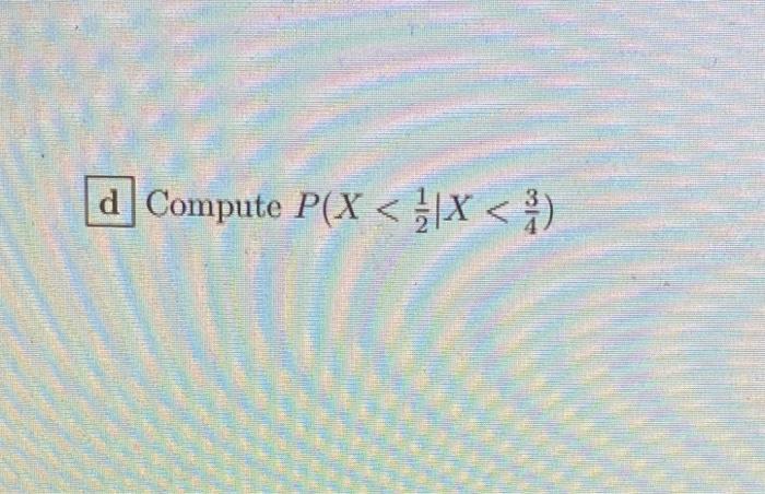 D Compute P X X 1