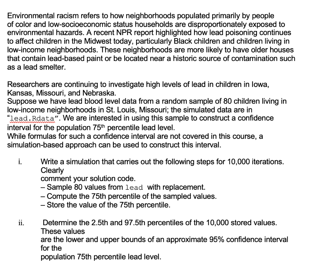 Environmental Racism Refers To How Neighborhoods Populated Primarily By People Of Color And Low Socioeconomic Status Hou 1