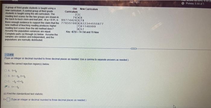 Old Curriculum Has N1 19 New Curriculum N2 25 A 0 01thanks Thanks 1