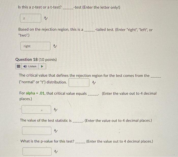 The Critical Value That Defines The Rejection Region For The Test Comes From The Normal Or T Distribution For Alp 6