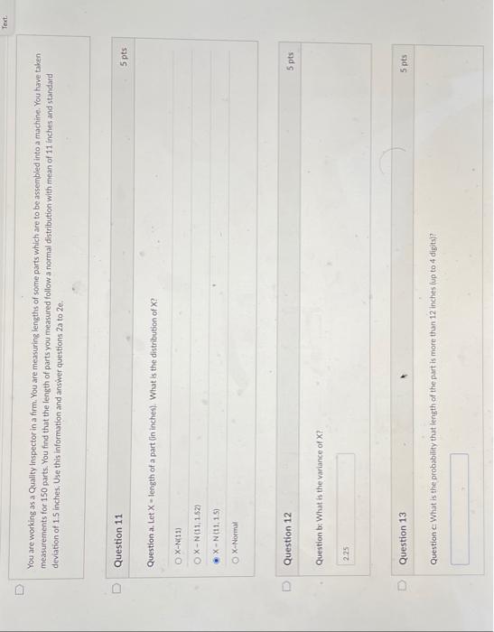 0 You Are Working As A Quality Inspector In A Firm You Are Measuring Lengths Of Some Parts Which Are To Be Assembled In 1