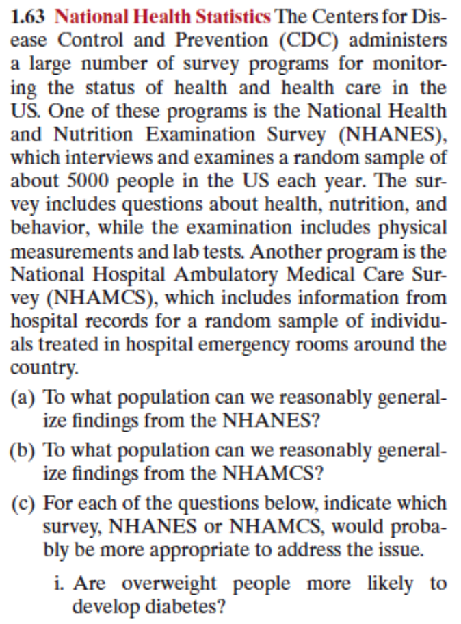 1 63 National Health Statistics The Centers For Dis Ease Control And Prevention Cdc Administers A Large Number Of Sur 1