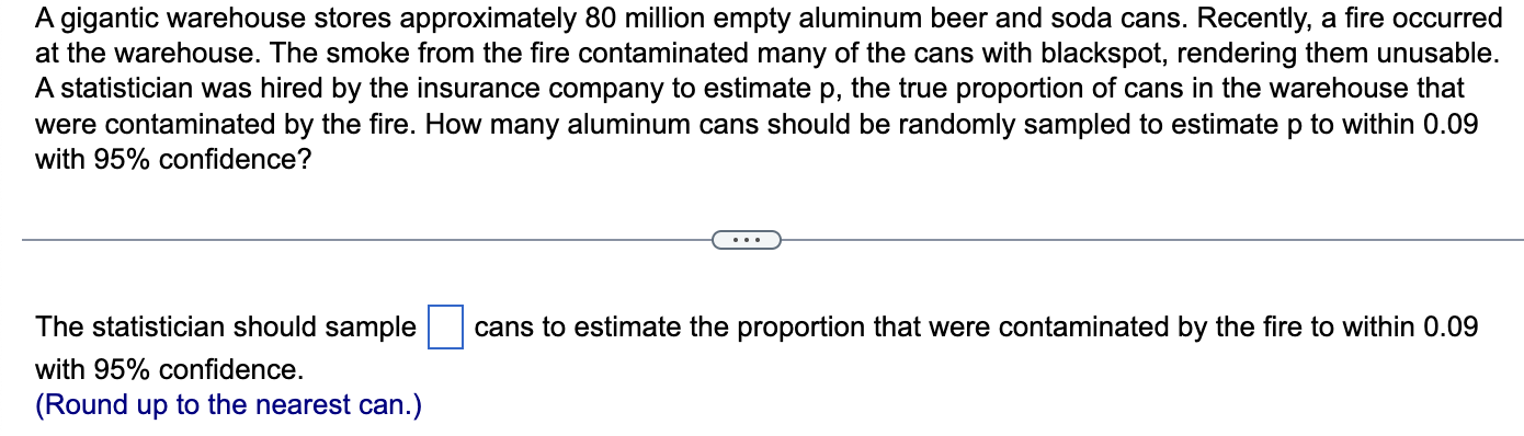 A Gigantic Warehouse Stores Approximately 80 Million Empty Aluminum Beer And Soda Cans Recently A Fire Occurred At The 1
