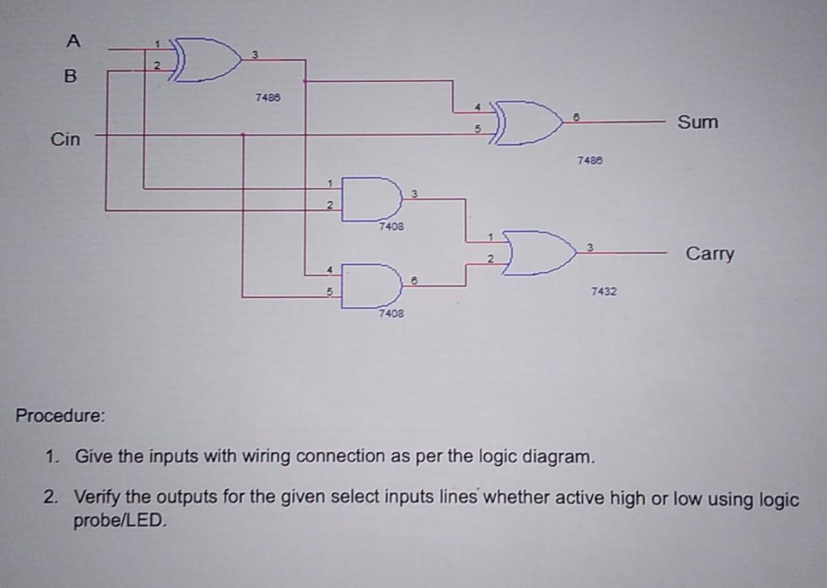 Experiment Study Of Half Adder And Full Adder Logic Circuit Half Adder 1 What The Aim For Half Adder Logic Circuit 3