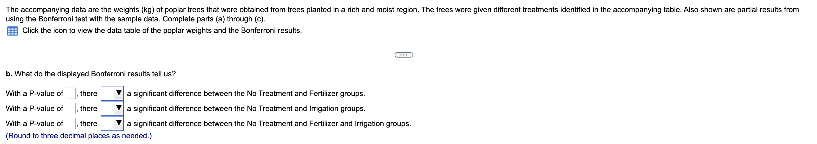 The Accompanying Data Are The Weights Kg Of Poplar Trees That Were Obtained From Trees Planted In A Rich And Moist Reg 1
