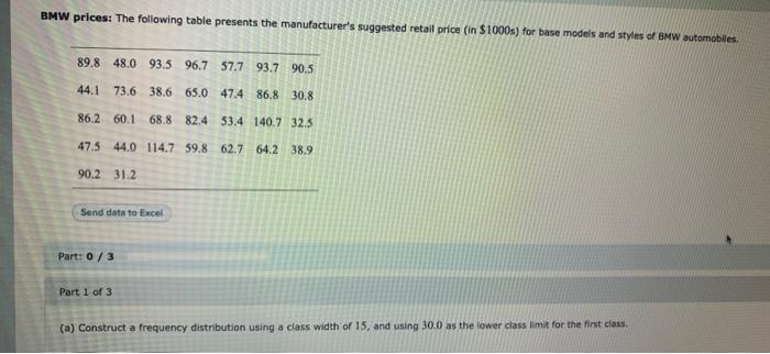 Bmw Prices The Following Table Presents The Manufacturer S Suggested Retail Price In 1000s For Base Models And Style 1