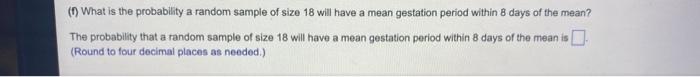 The Length Of Human Pregnancies Is Approximately Normal With Mean U 266 Days And Standard Deviation O 16 Days Complete 3
