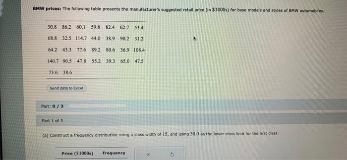 Bmw Prices The Following Table Presents The Manufacturer S Suggested Retail Price In 1000s For Base Models And Style 1