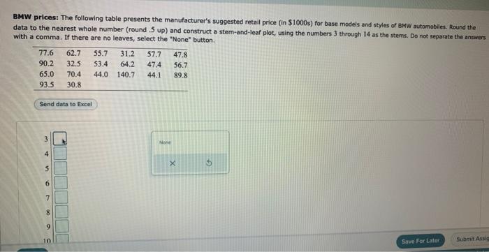 Bmw Prices The Following Table Presents The Manufacturer S Suggested Retail Price In 1000s For Base Models And Style 1