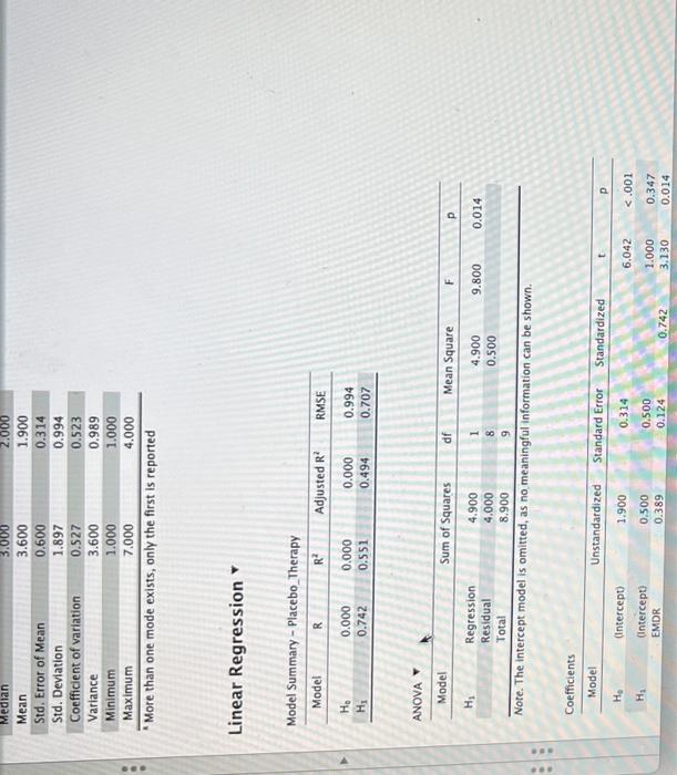 D Question 21 What Is Your Overall Conclusion Of The Analysis Emdr Was No Different Than Placebo For Treating Trauma O 2
