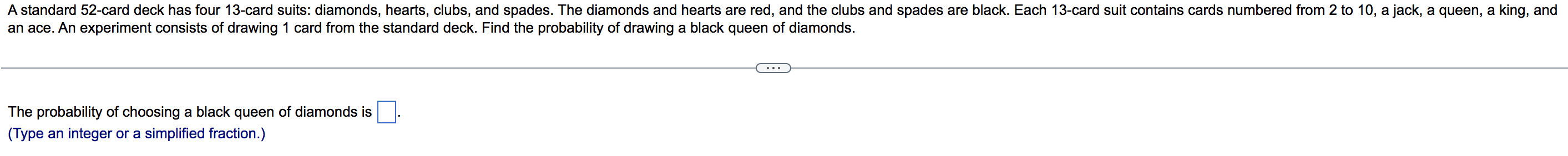 A Standard 52 Card Deck Has Four 13 Card Suits Diamonds Hearts Clubs And Spades The Diamonds And Hearts Are Red An 1