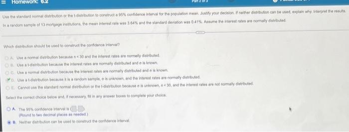 Sta2023527022 Homework 6 2 Question 8 6 2 38 T Which Should Be Used To Contruct The Conc 30 And The Interest Rates Are 3