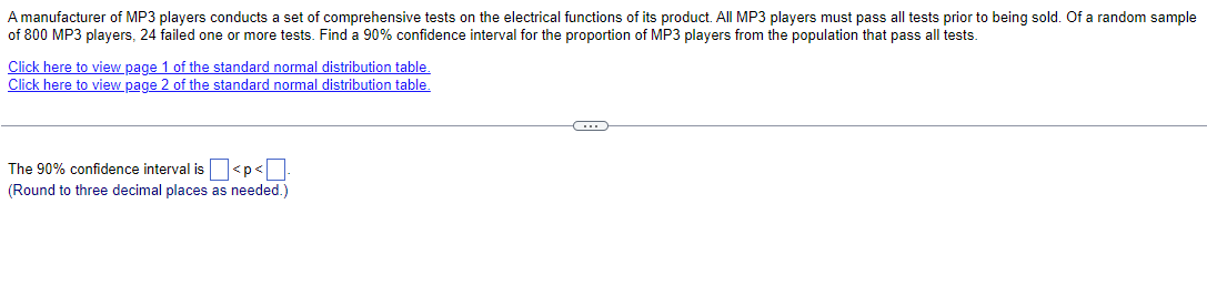A Manufacturer Of Mp3 Players Conducts A Set Of Comprehensive Tests On The Electrical Functions Of Its Product All Mp3 1