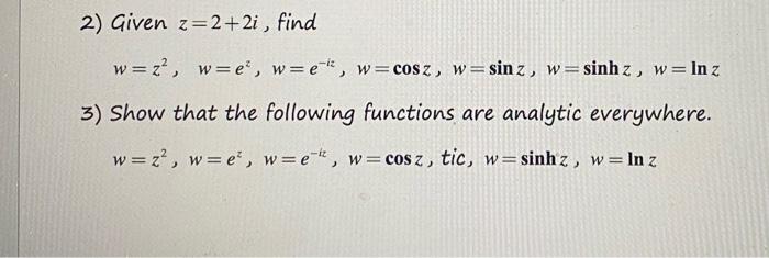 27 And Zz 1 Given Z 2 I And Zz 3 21 Do The Followings A What Are The Real And Imaginary Components Of B Loca 2