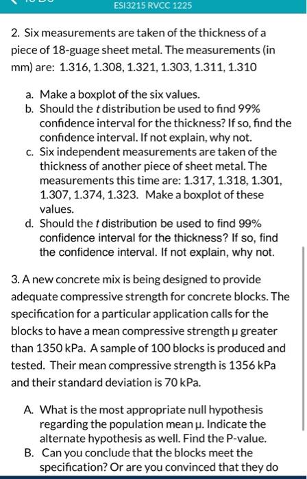 Lo Do Esi3215 Rvcc 1225 Assignment 4 1 Oven Thermostats Were Tested By Setting Them To 350 F And Measuring The Actual T 2