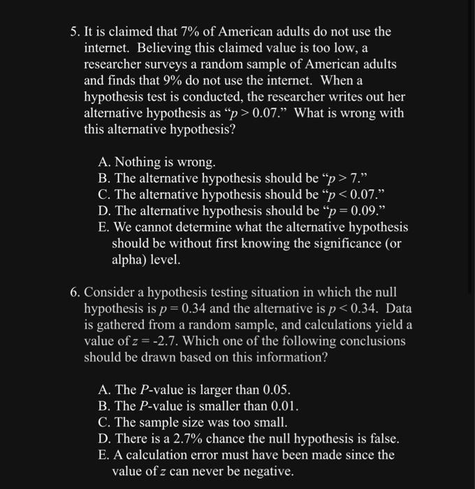 10 When Conducting A Hypothesis Test The Hypothesis That Illustrates Our Theory About What Is Really Going On Is Calle 2