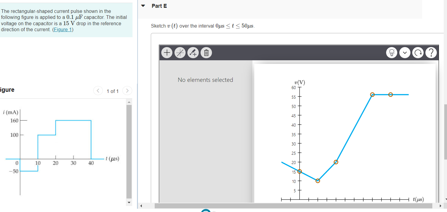 Problem 6 21 Pspice Multisim The Rectangular Shaped Current Pulse Shown In The Following Figure Is Applied To A 0 1 Miuf 1