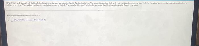 30 Of Key U S Volers Think That The Federal Government Should Get More Involved In Fighting Local Crime You Randomly 1