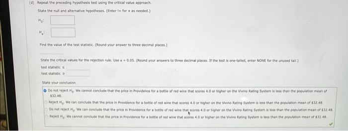 According To The Vivino Website Suppose The Mean Price For A Bottle Of Red Wine That Scores 4 0 Or Higher On The Vivino 2
