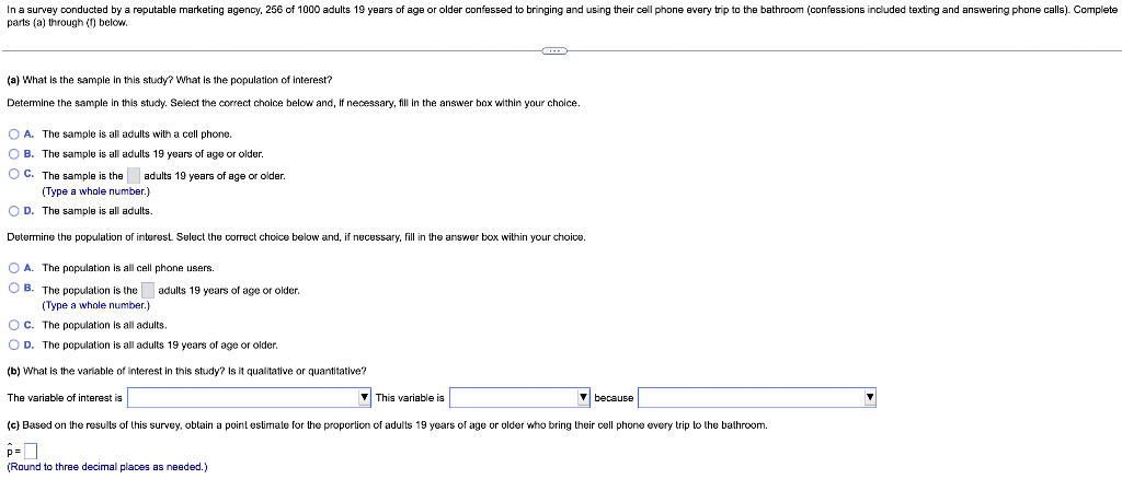 In A Survey Conducted By A Reputable Marketing Agency 256 Of 1000 Adults 19 Years Of Age Or Older Confessed To Bringing 1