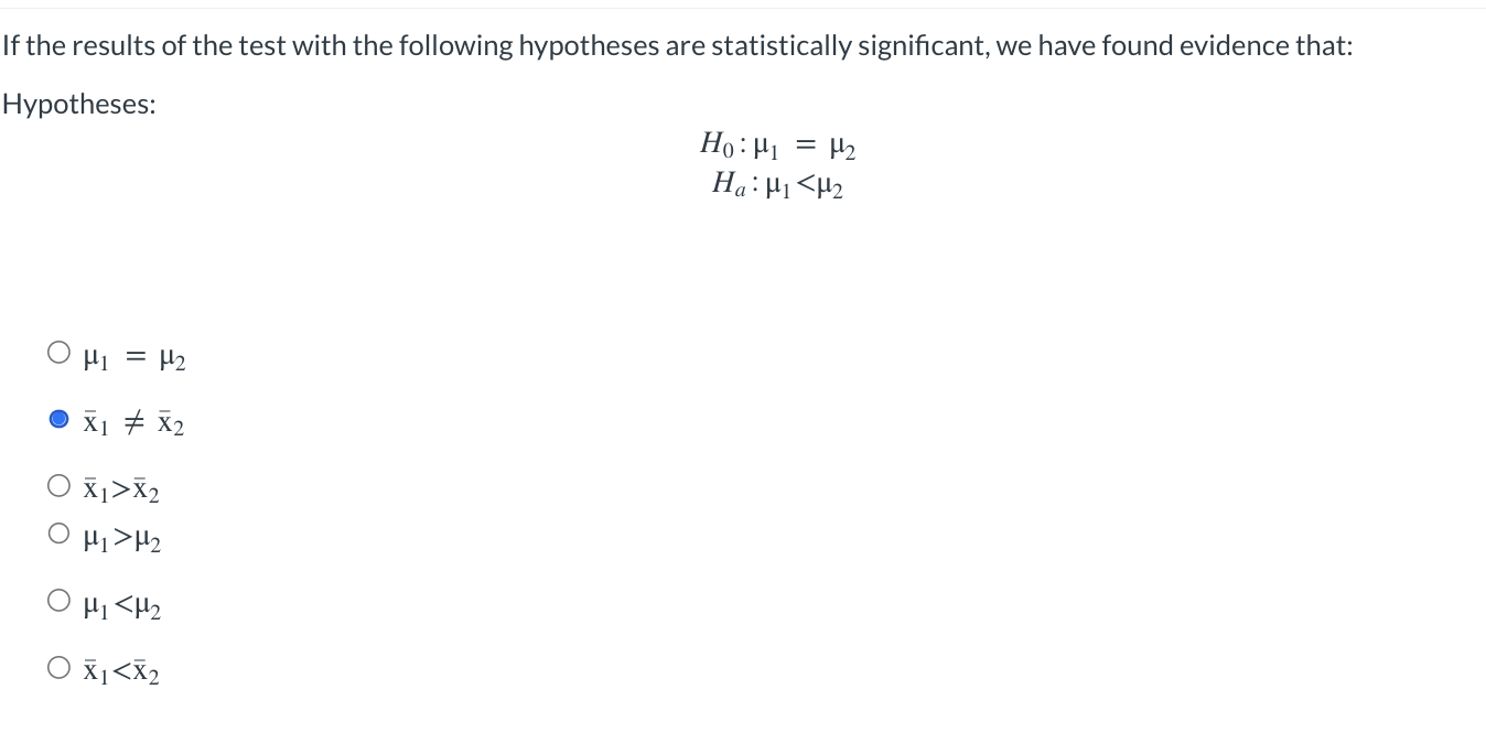 If The Results Of The Test With The Following Hypotheses Are Statistically Significant We Have Found Evidence That Hyp 1