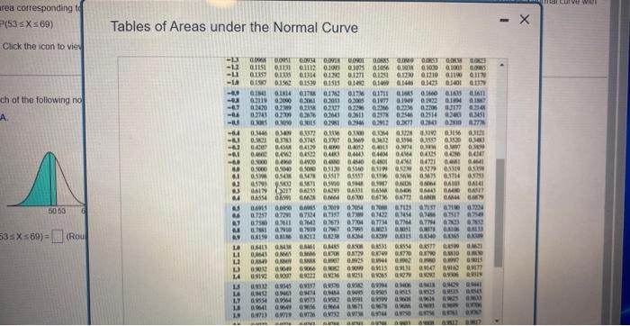 Assume The Random Variable X Is Normally Distributed With Mean P 50 And Standard Deviation A 7 Compute The Probability 4