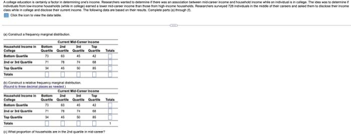 A College Education Is Certainly A Factor In Determining One S Income Researchers Wanted To Determine If There Was An A 1