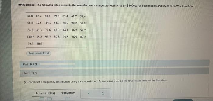 Bmw Prices The Following Table Presents The Manufacturer S Suggested Retail Price In 1000s For Base Models And Style 1