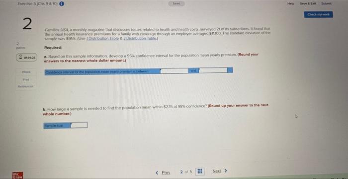 Exercise 5 Chs 9 10 2 Point 2019023 Mc Graw Pyr Families Usa A Monthly Magazine That Discusses Issues Related To He 1