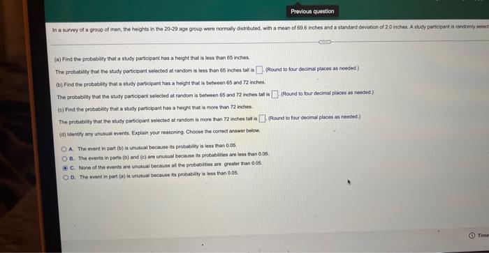 In A Survey Of U S Adults With A Sample Size Of 2001 314 Said Franklin Roosevelt Was The Best President Since World Wa 2