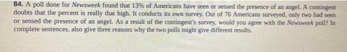 84 A Poll Done For Newsweek Found That 13 Of Americans Have Seen Or Sensed The Presence Of An Angel A Contingent Doub 1