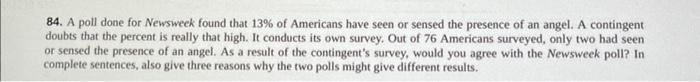 84 A Poll Done For Newsweek Found That 13 Of Americans Have Seen Or Sensed The Presence Of An Angel A Contingent Doub 1