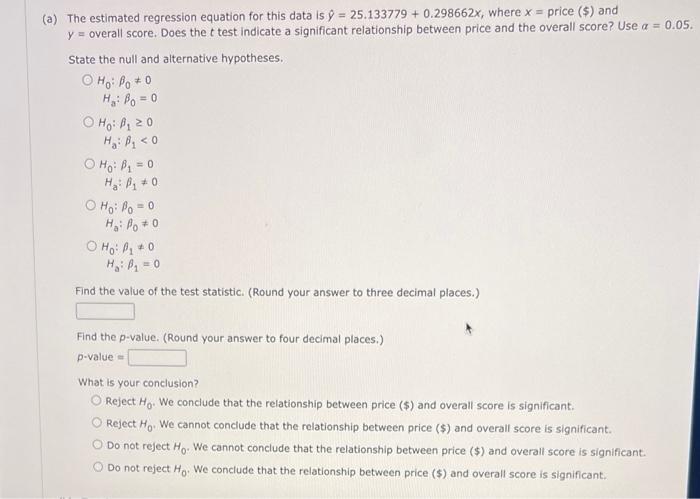 You May Need To Use The Appropriate Technology To Answer This Question Consider The Following Data On Price And The 2