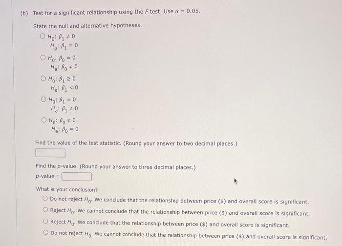 You May Need To Use The Appropriate Technology To Answer This Question Consider The Following Data On Price And The 3