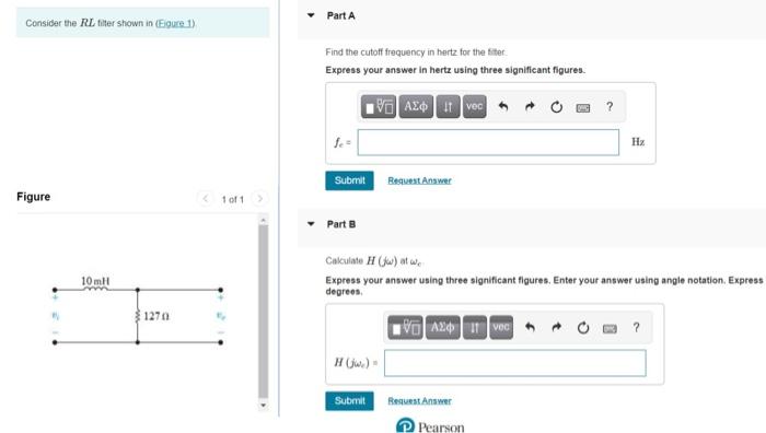 Consider The Rultitor Shown In Figure 1 Part A Find The Cutoff Frequency In Hortz For The Filter Express Your Answer In 1