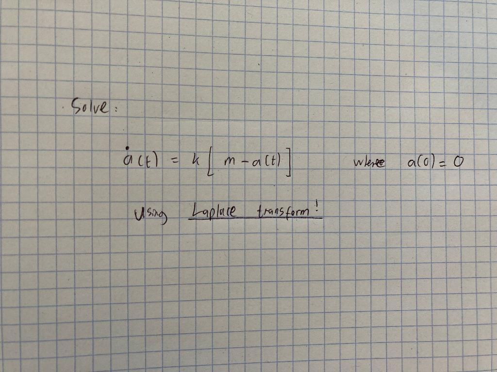 Question About Differential Equations By Using Laplace Transform 1