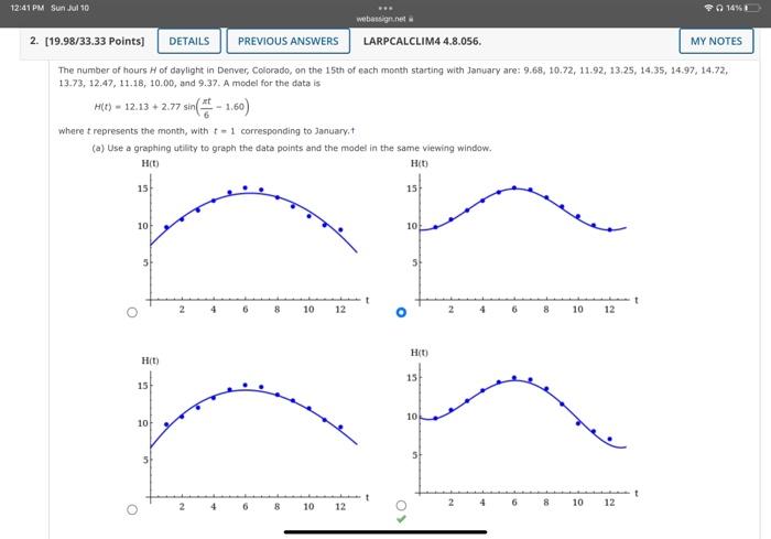 12 41 Pm Sun Jul 10 1 10 24 33 33 Points 1 Consider The Following Function F X Sin X Cos X A Use A Graphin 3