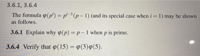 3 6 1 3 6 4 The Formula P P Pi 1 P 1 And Its Special Case When I 1 May Be Shown As Follows 3 6 1 Explain Why 1