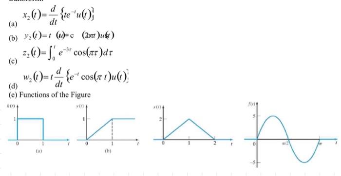 Please Calculate Those Unilateral Laplace Transforms Using The Properties Of Laplace Transform Thanks A Lot 1
