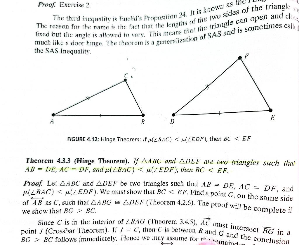 Proof Exercise 2 And Close The Reason For The Name Is The Fact That The Lengths Of The Two Sides Of The Triangle The 1