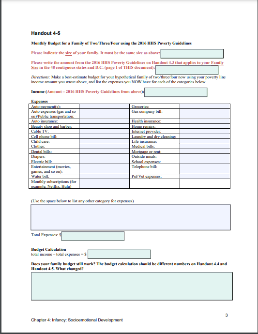 Handout 4 3 2016 Hhs Poverty Guidelines To Classify One S Socioeconomic Status At Or Below The Poverty Line One Person 3