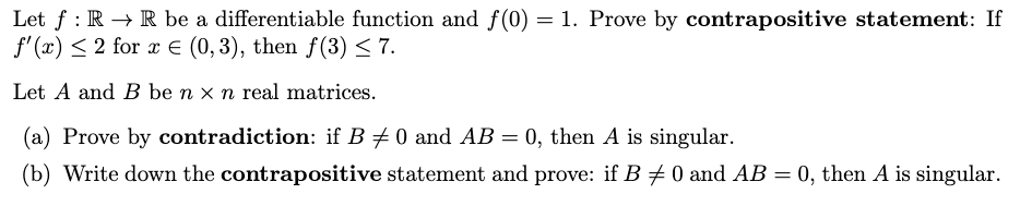 Let A N Z 2 Z Prove Or Disprove For Every N E A We Have N 4 N Let F Rr Be A Differentiable Function An 2