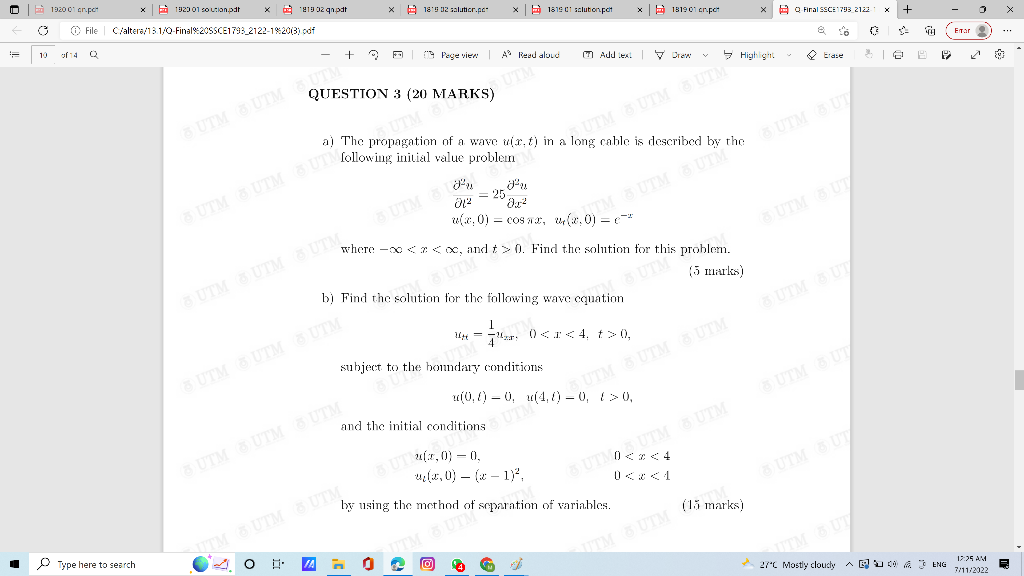 0 L 1920 01 Cpet O File 10 Of 14 X 1920 01 Soution Pat C Altera 13 1 Q Final 20ssce1793 Type Here To Search X 1819 02 1